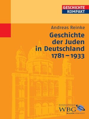 cover image of Geschichte der Juden in Deutschland 1781-1933